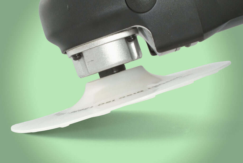 White Turbo firm flex angle grinder pad
